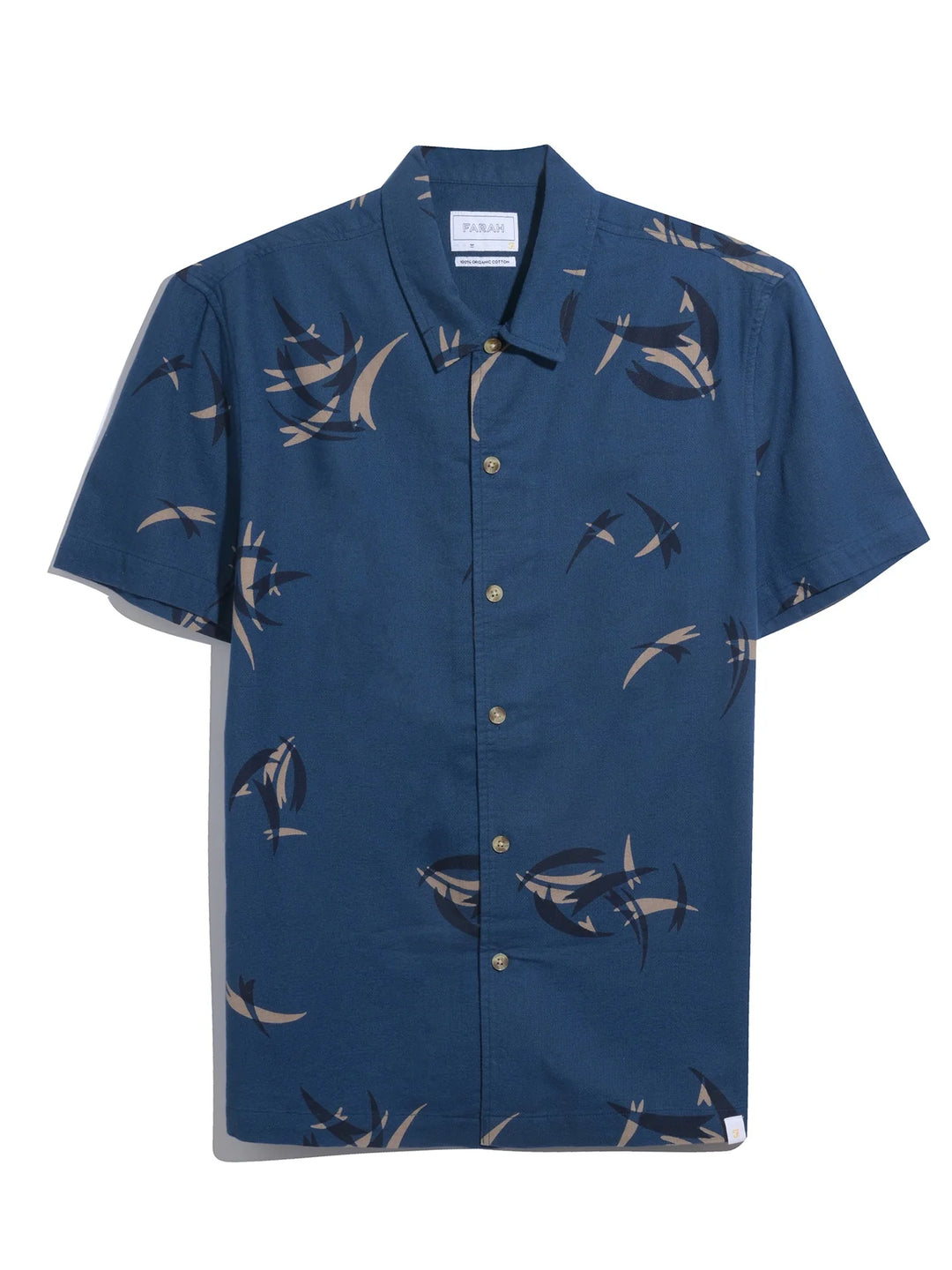 Farah Ernest Short Sleeve Shirt Blue