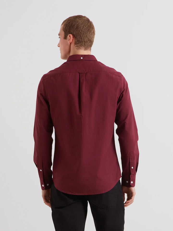 Farah Brewer Oxford Shirt Bordeaux