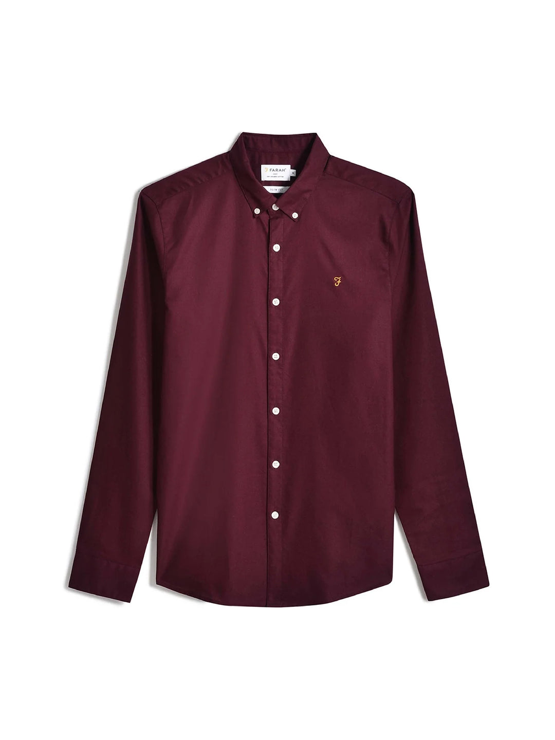 Farah Brewer Oxford Shirt Bordeaux