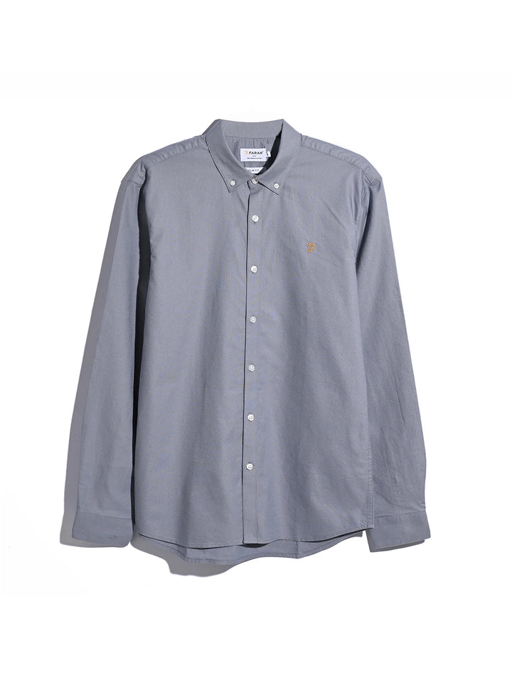 Farah Brewer Oxford Shirt Icelandic Blue