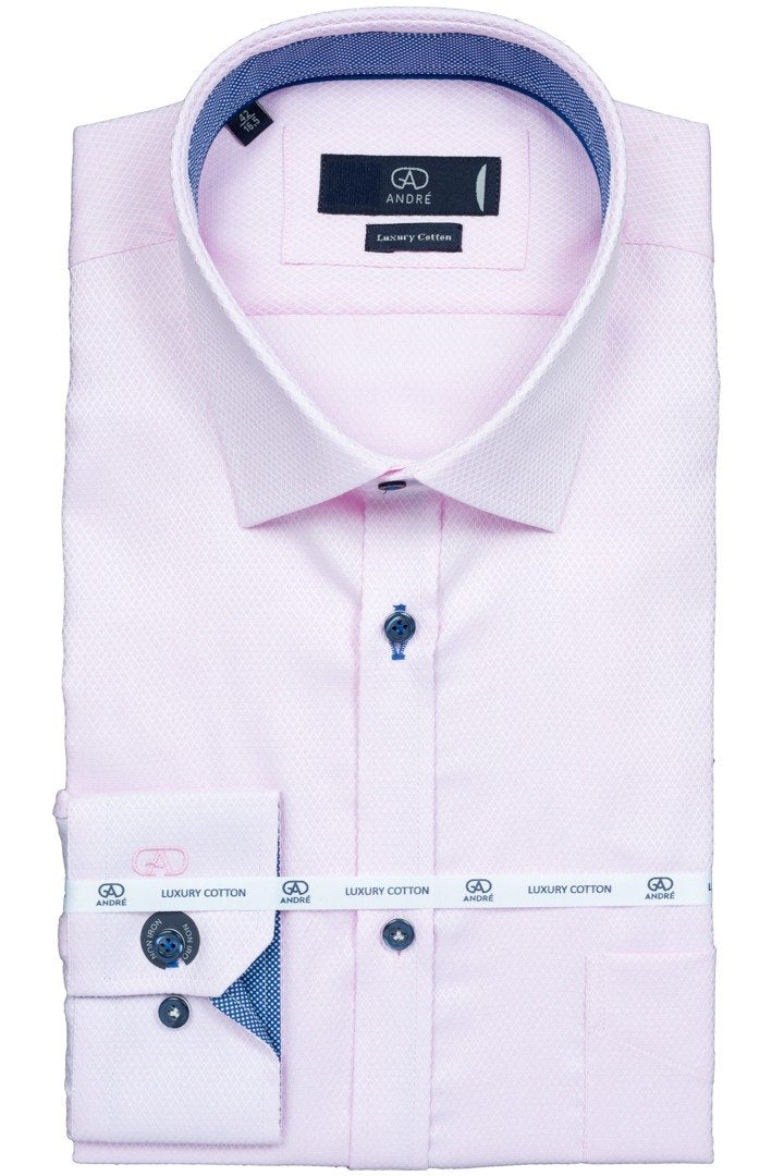Andre Cambridge Formal Shirt Pink