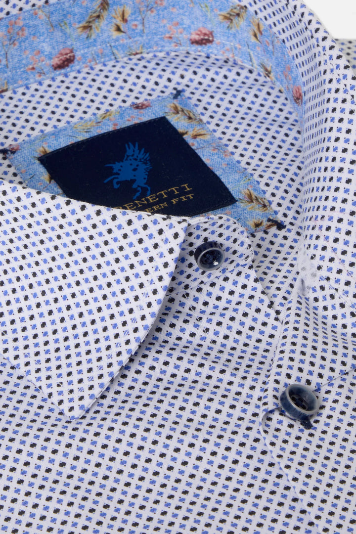 Benetti Finn Short Sleeve Casual Shirt Blue