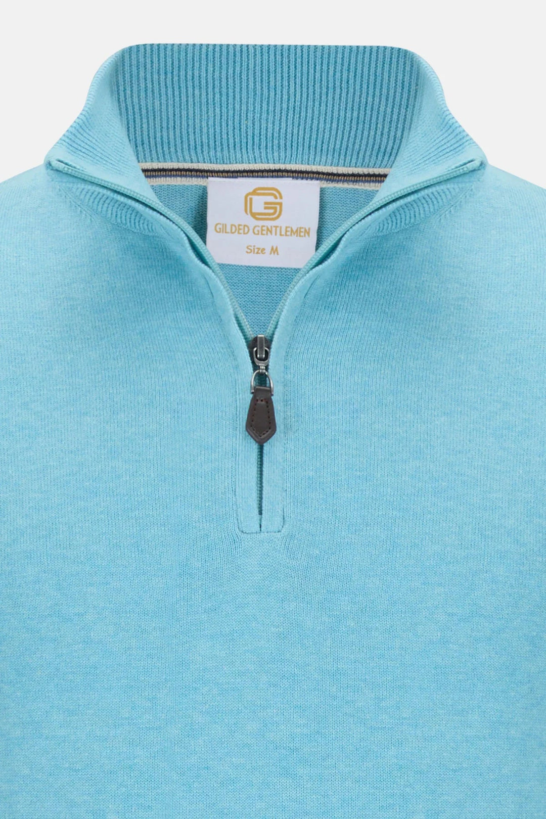 Gilded Gentlemen Harold 1/4 Zip Aqua