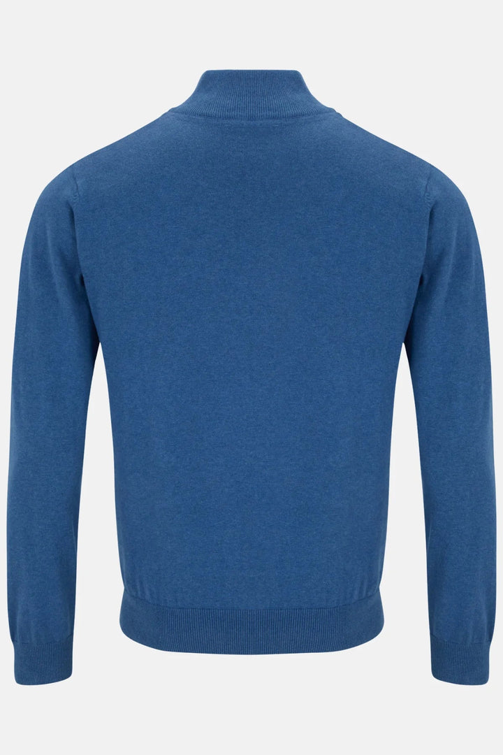 Gilded Gentlemen Harold 1/4 Zip Denim Ocean