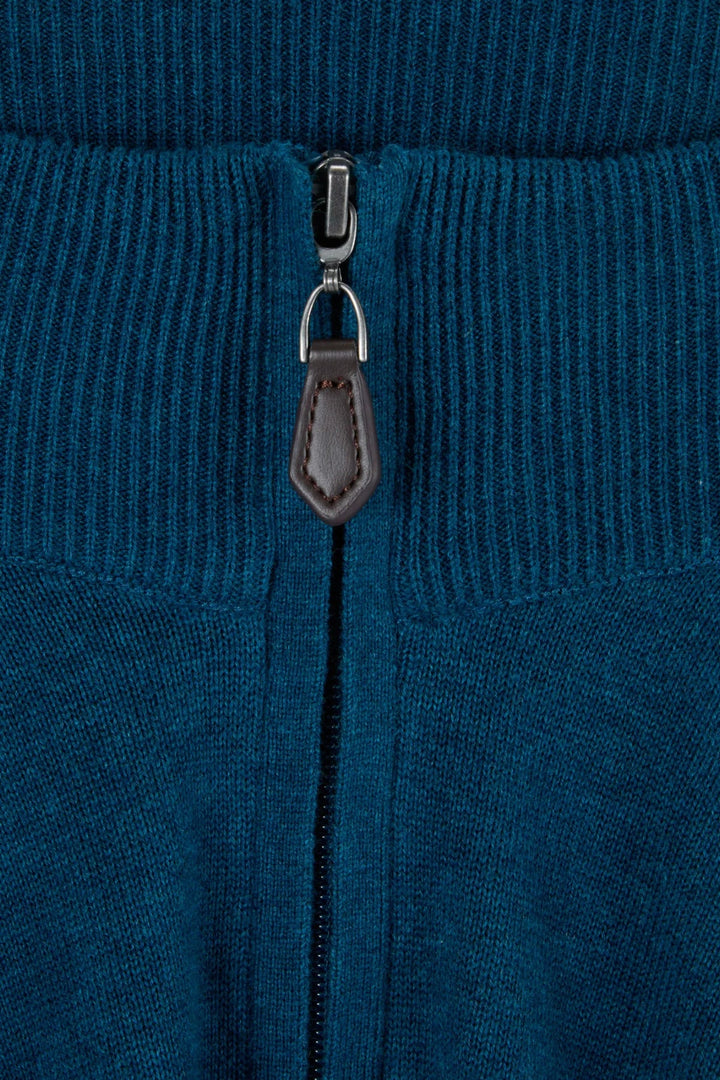 Gilded Gentlemen Harold 1/4 Zip Teal