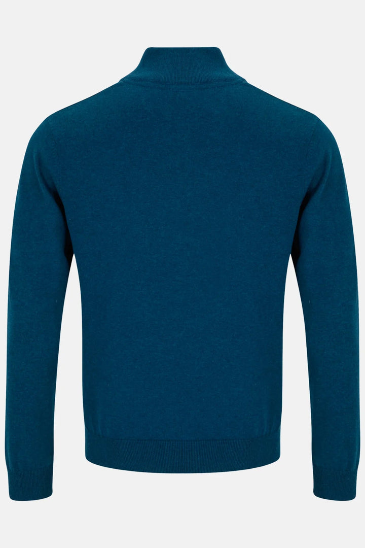 Gilded Gentlemen Harold 1/4 Zip Teal