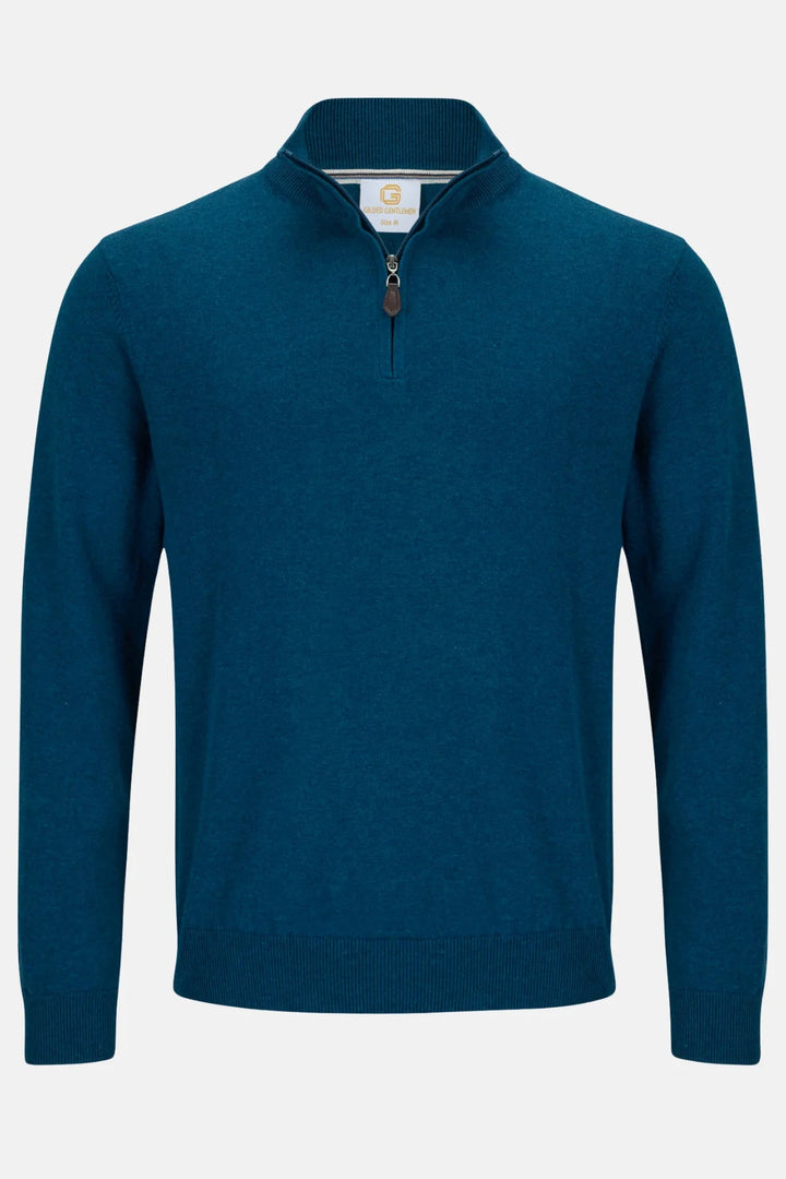 Gilded Gentlemen Harold 1/4 Zip Teal