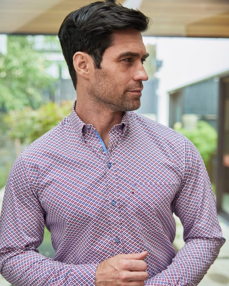 Andre Denver Shirt Burgundy