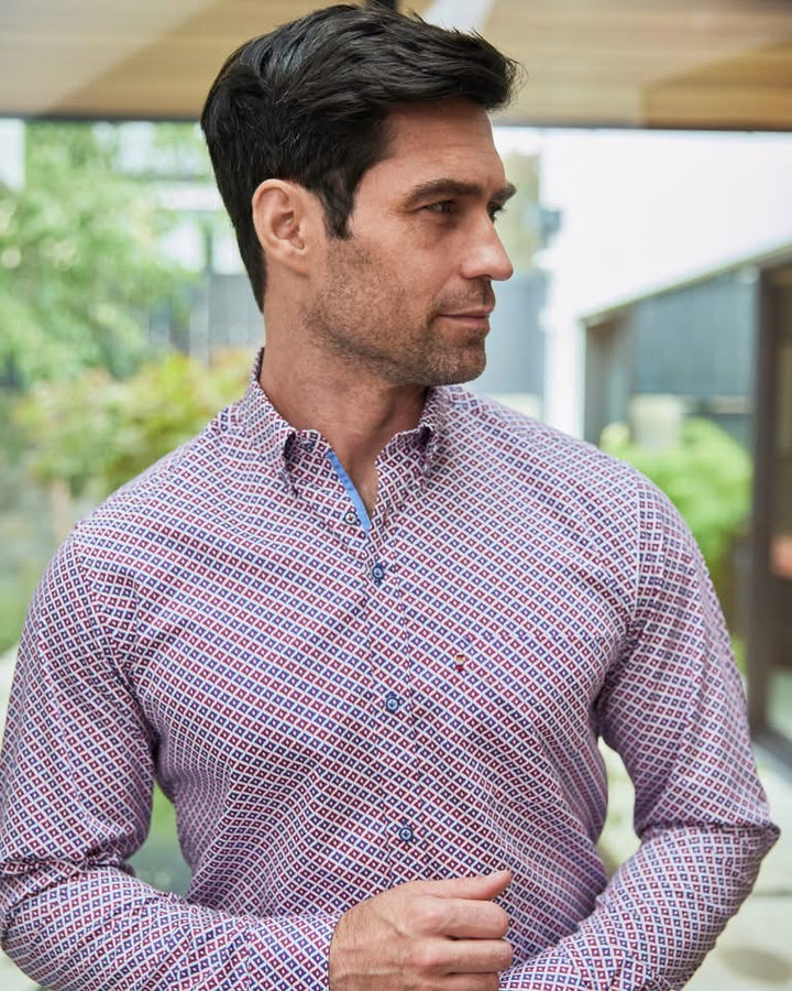 Andre Denver Shirt Burgundy