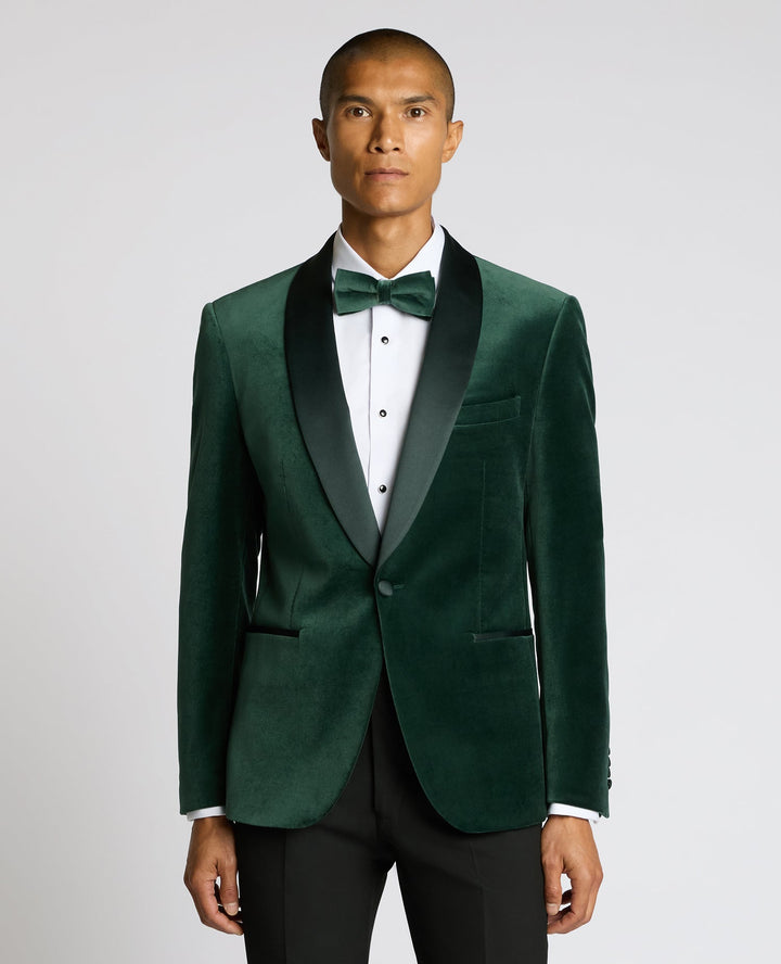 Remus Uomo Black Romeo Velvet Jacket Green