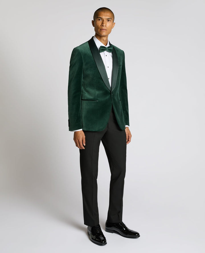 Remus Uomo Black Romeo Velvet Jacket Green