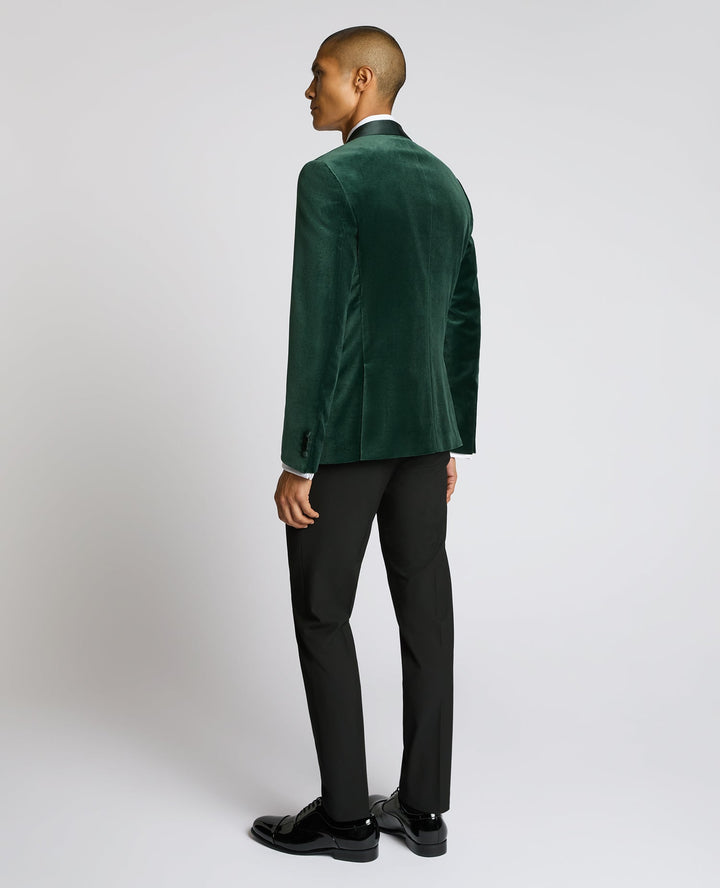 Remus Uomo Black Romeo Velvet Jacket Green