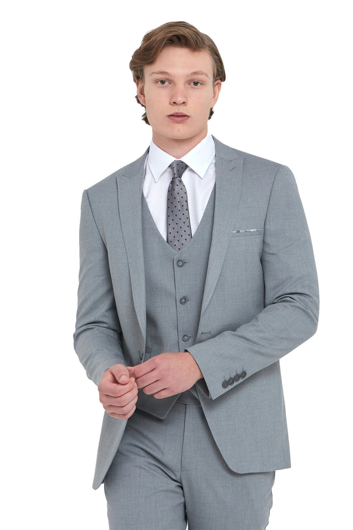 Benetti Travis Antoine 2 Piece Suit Silver