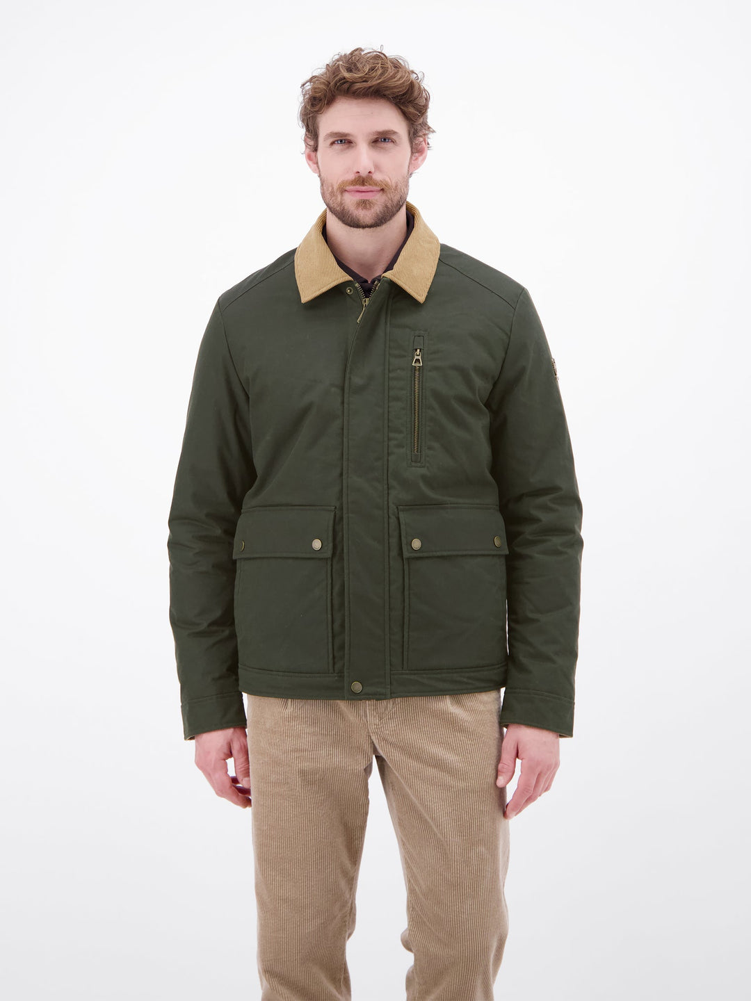 Lerros wax Jacket Olive Green