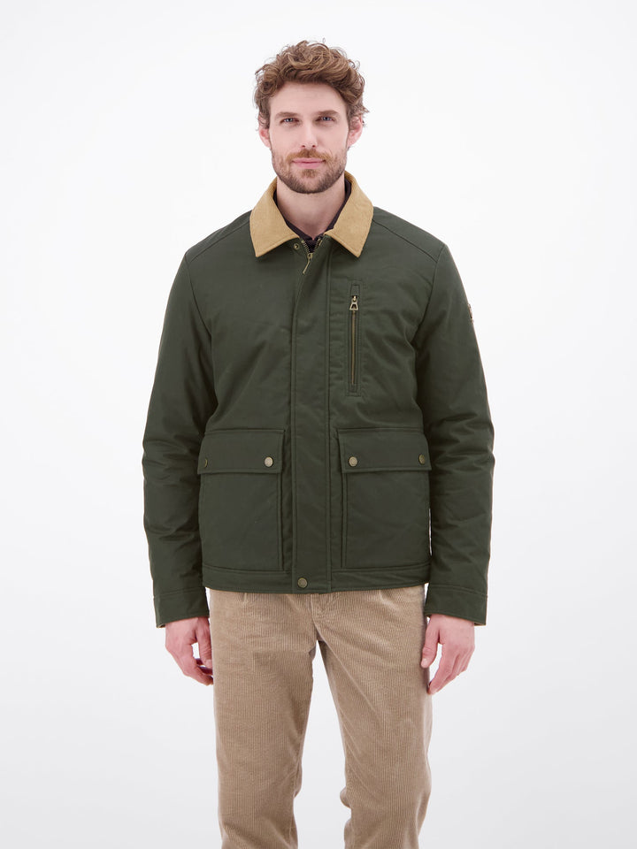 Lerros wax Jacket Olive Green