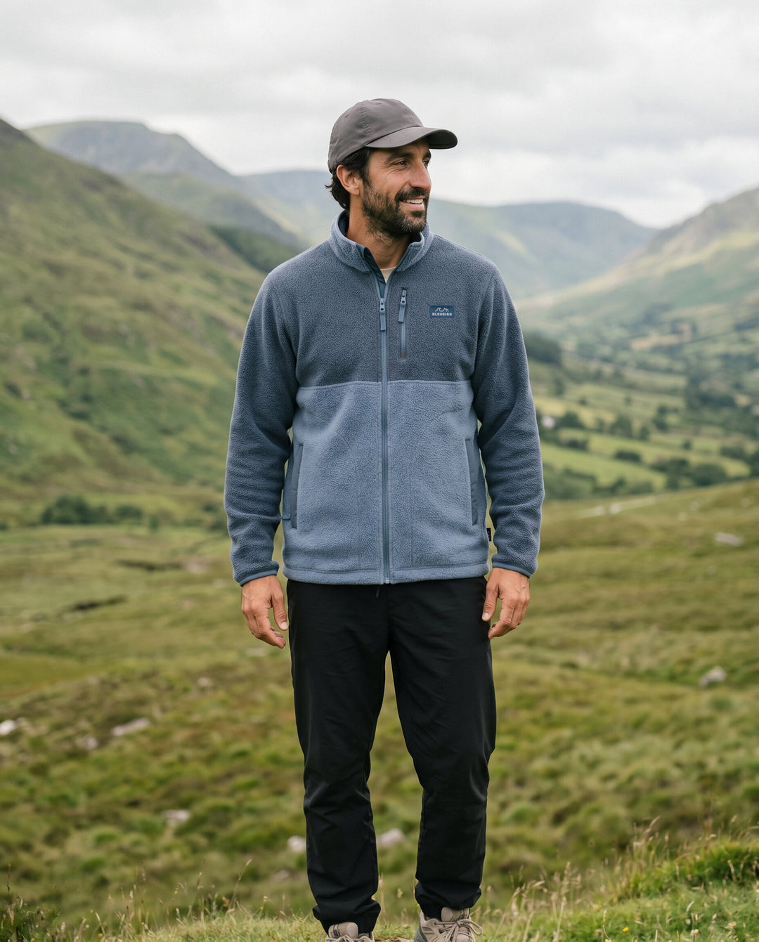 Bleubird Polar Fleece Deux Full Zip Denim