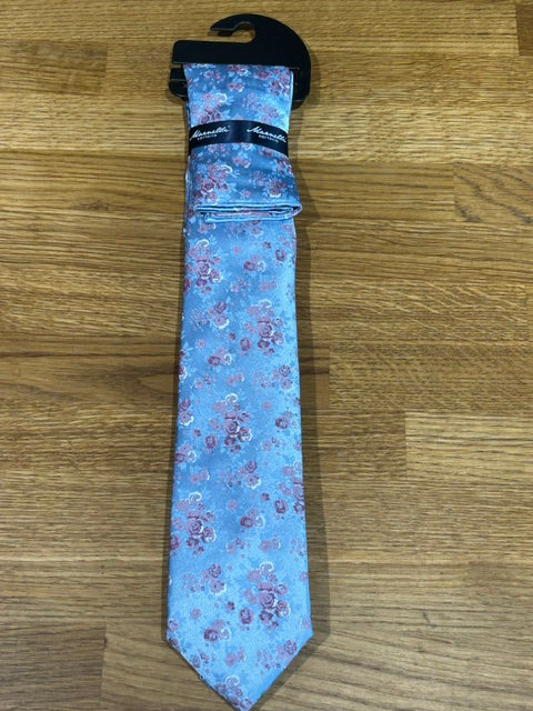 Marnelli Tie Set Blue and Pink Mix
