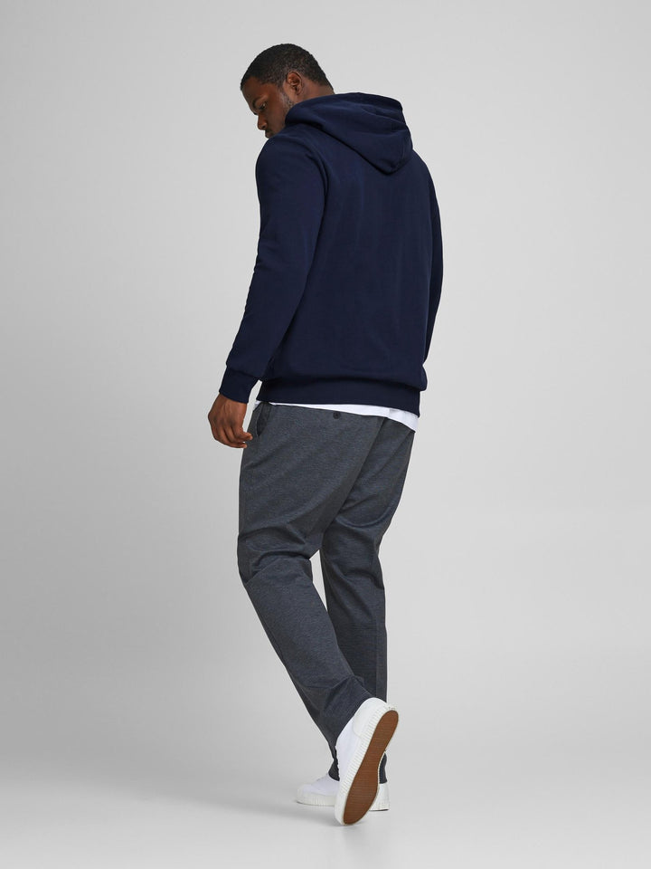 Jack & Jones Basic Sweat Full Zip Hoodie Navy 3XL-5XL