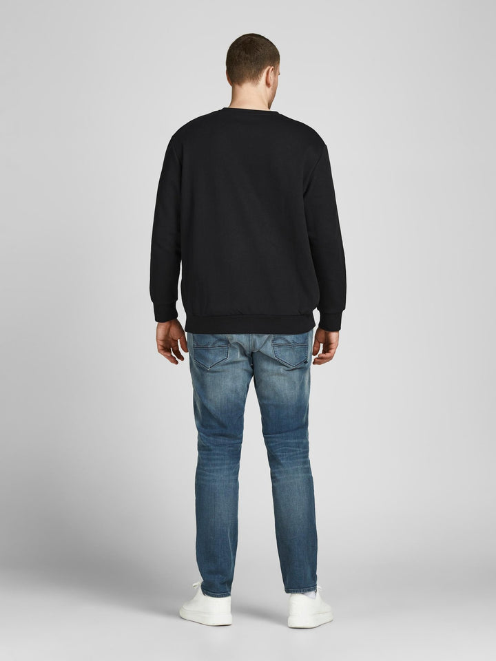 Jack & Jones Basic Sweat Black 3XL-5XL