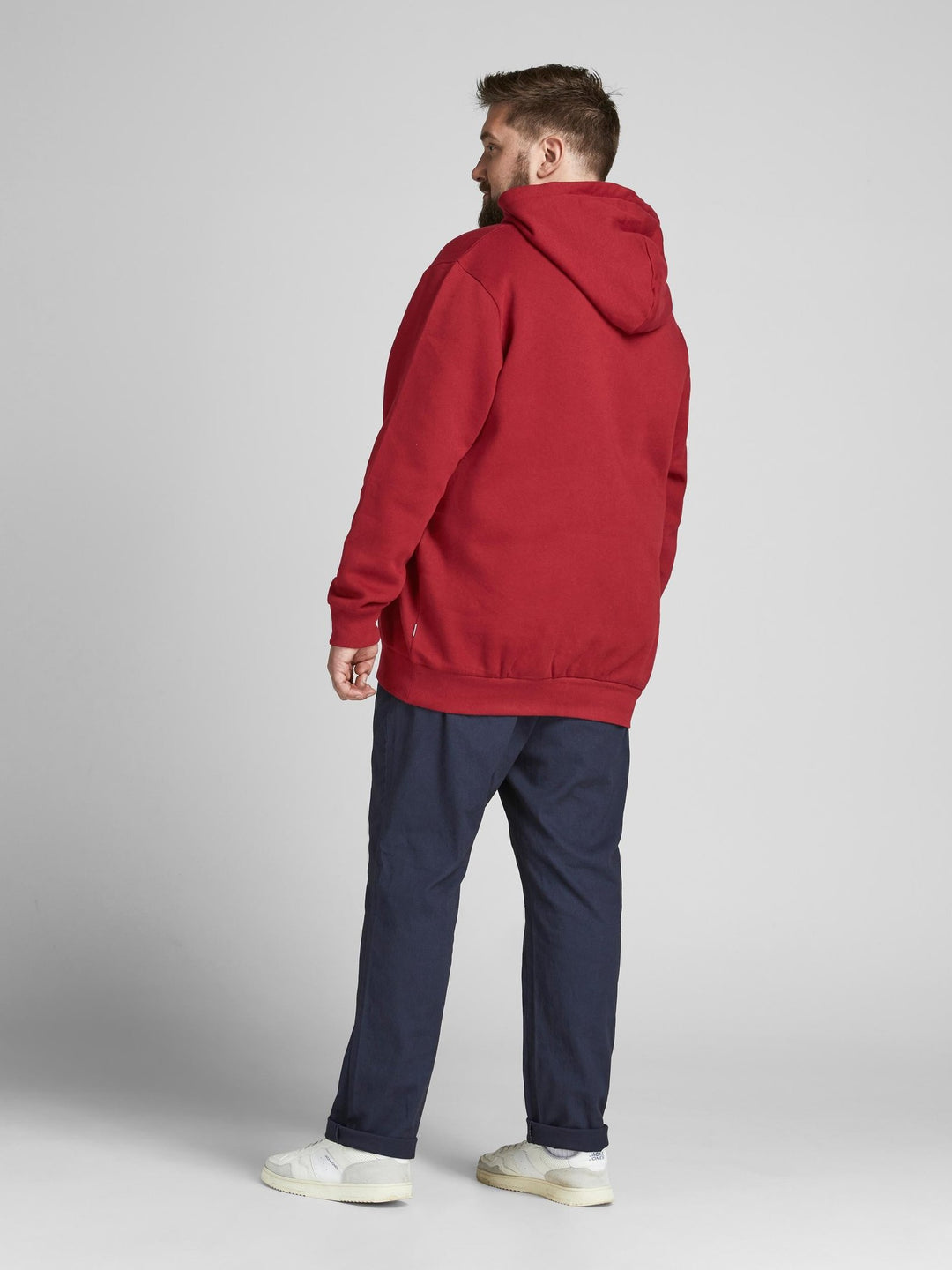 Jack & Jones Basic Sweat Hoodie  Red Dahila 3XL-5XL