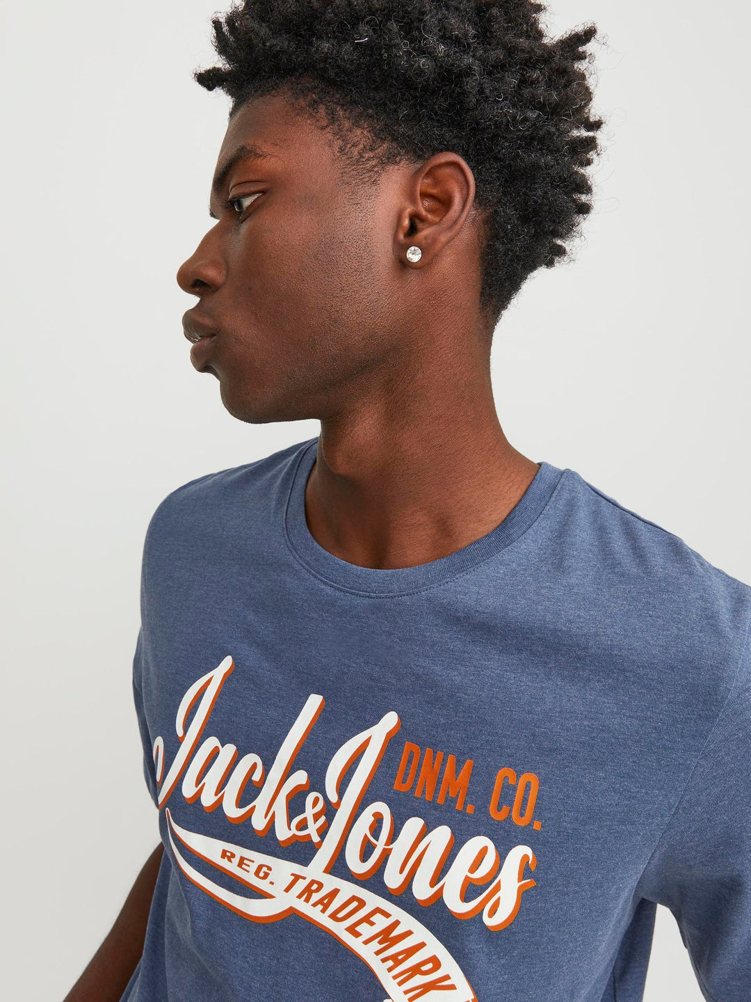 Jack & Jones Logo Tee Ensign Blue