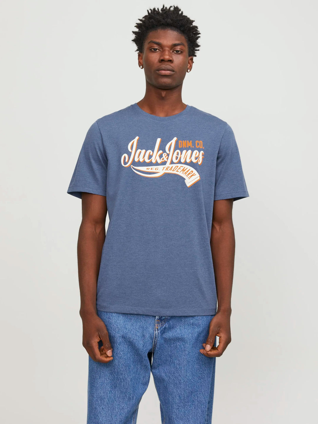 Jack & Jones Logo Tee Ensign Blue