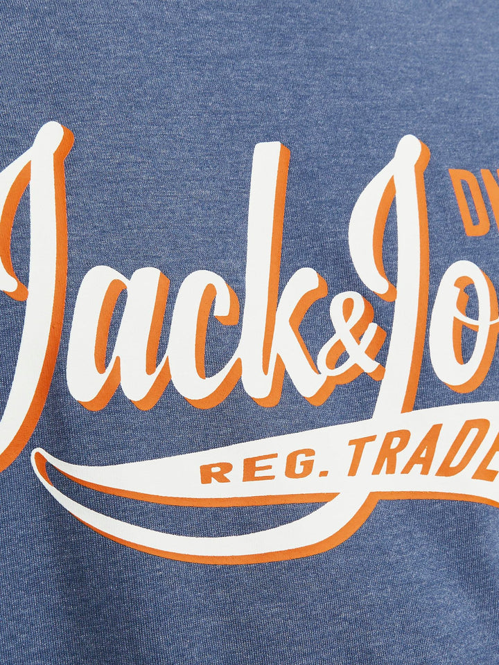 Jack & Jones Logo Tee Ensign Blue