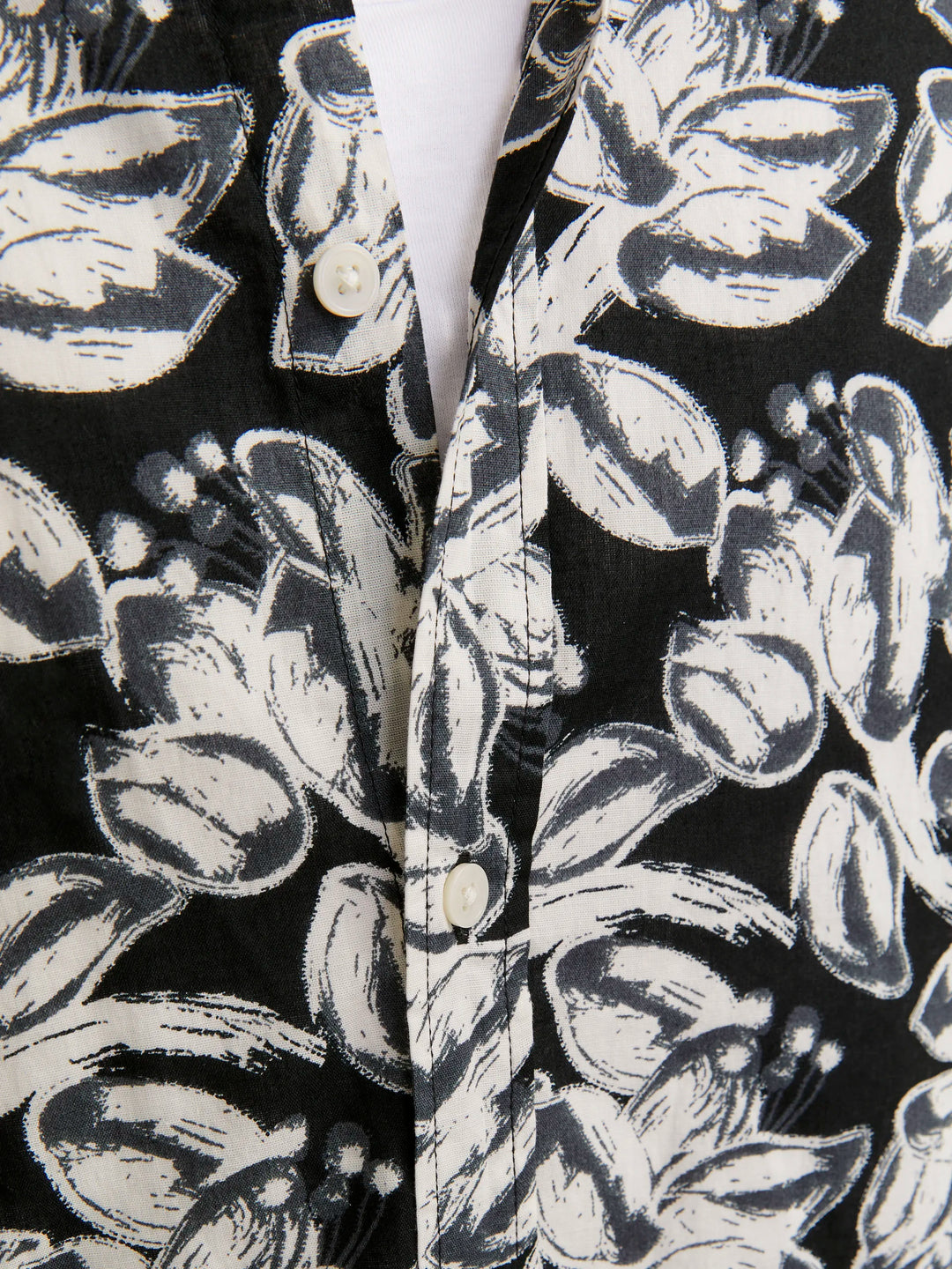 Jack & Jones Joshua Printed Short Sleeve Shirt Black
