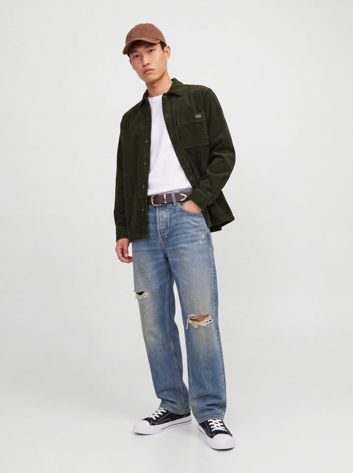 Jack & Jones Zac Corduroy Overshirt Green