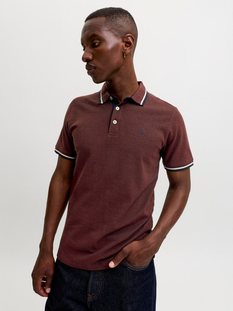 Jack & Jones Paulos Polo Fired Brick
