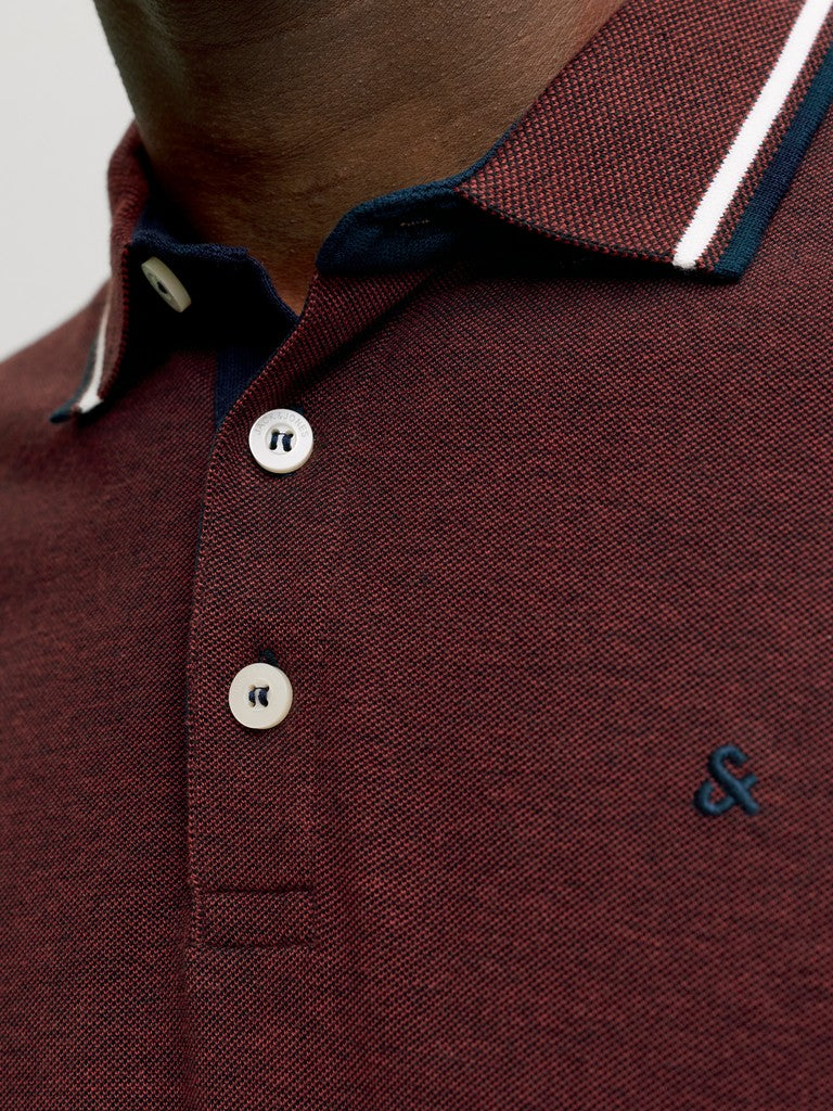 Jack & Jones Paulos Polo Fired Brick