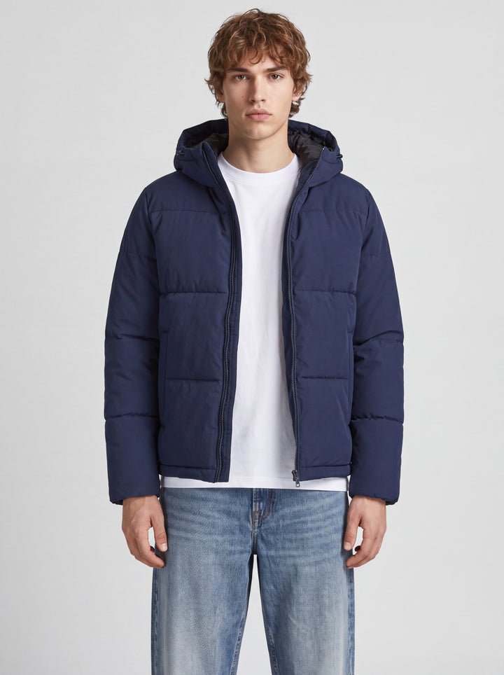 Jack & Jones Galaxy Puffer Jacket Navy