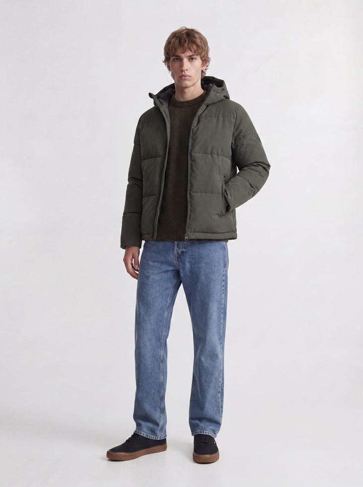 Jack & Jones Galaxy Puffer Jacket Dark Green