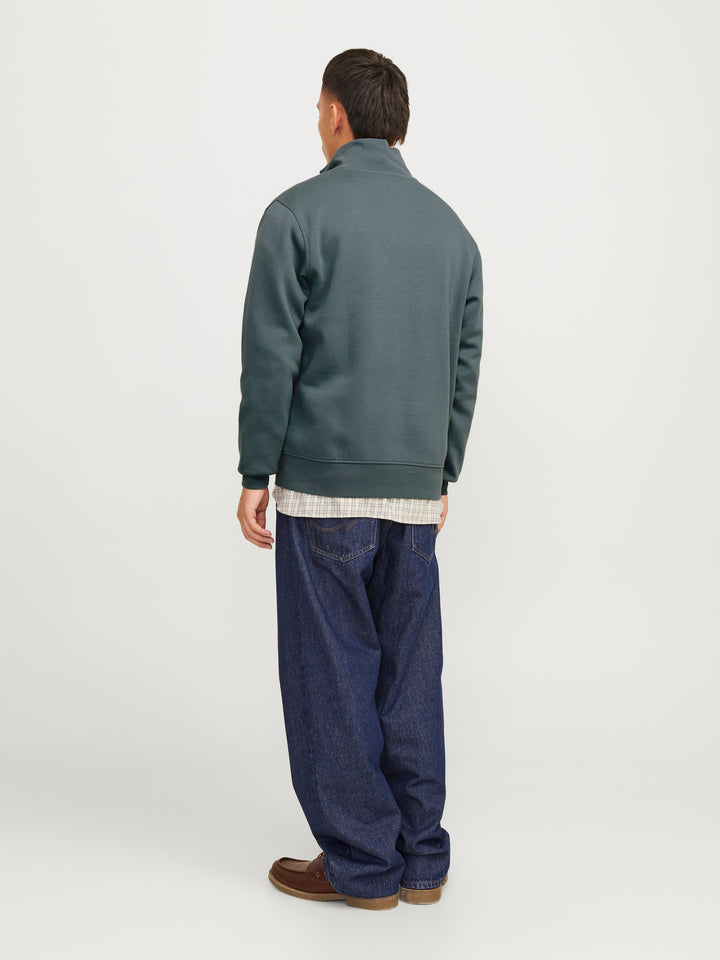 Jack & Jones Vesterbro 1/4 Zip Sweatshirt Stormy