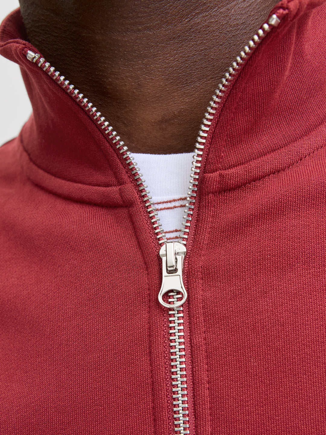 Jack & Jones 1/2 Zip Sweat Tibetan Red