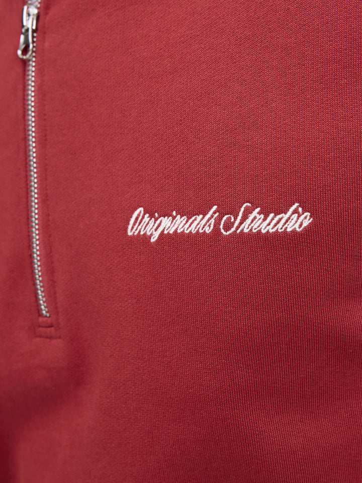 Jack & Jones 1/2 Zip Sweat Tibetan Red