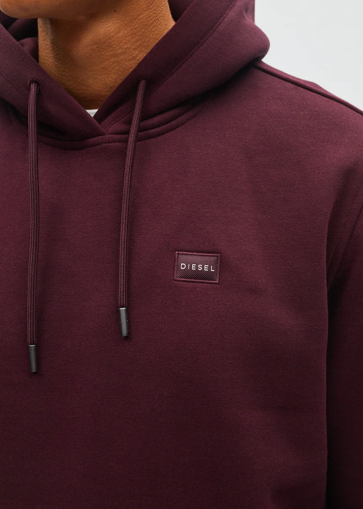 Diesel Julian Hoodie Deep Burgundy