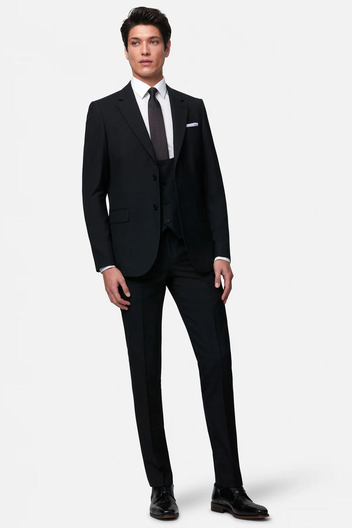 Benetti James Black Low Scoop Waistcoat