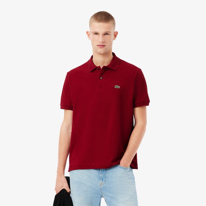 Lacoste Original Cotton Pique Polo Shirt Bordeaux