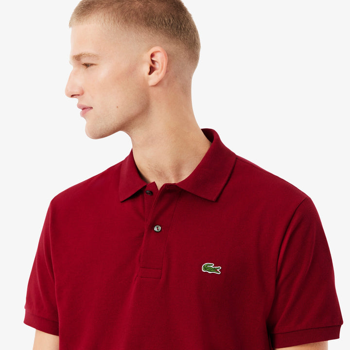 Lacoste Original Cotton Pique Polo Shirt Bordeaux
