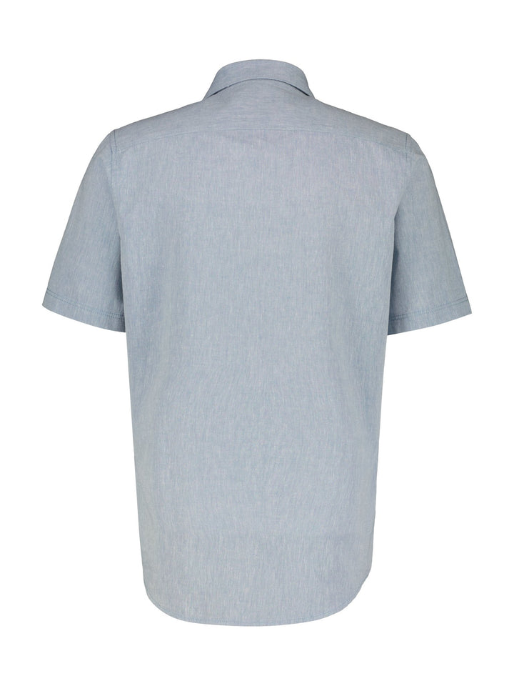 Lerros Short Sleeve Casual Shirt Storm Blue 3XL-6XL