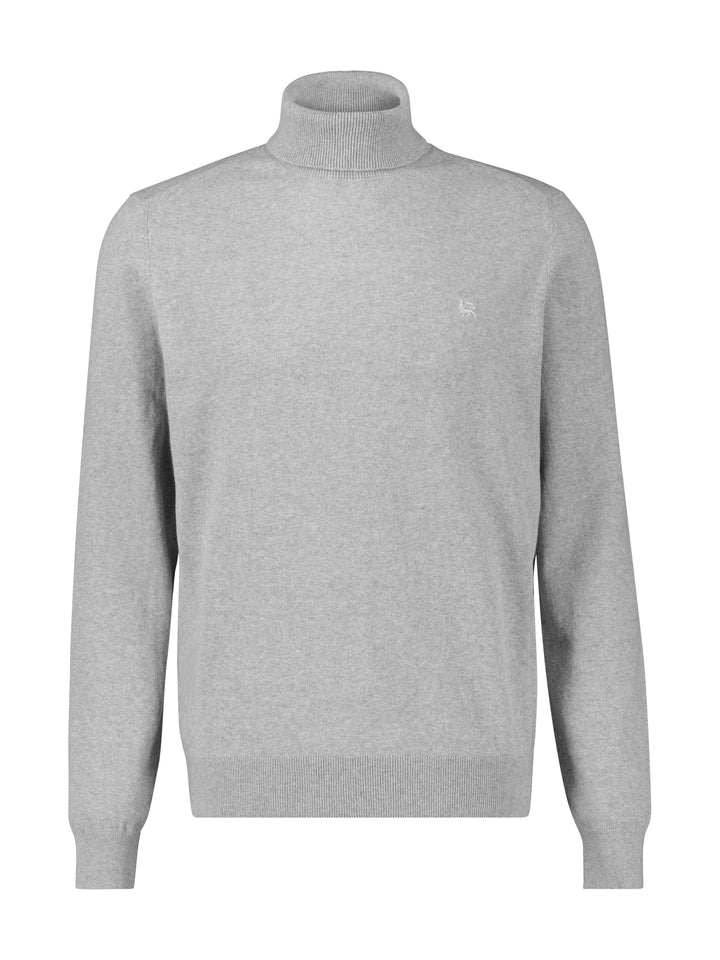 Lerros Cotton Rollneck Knit Platinum Grey Melange