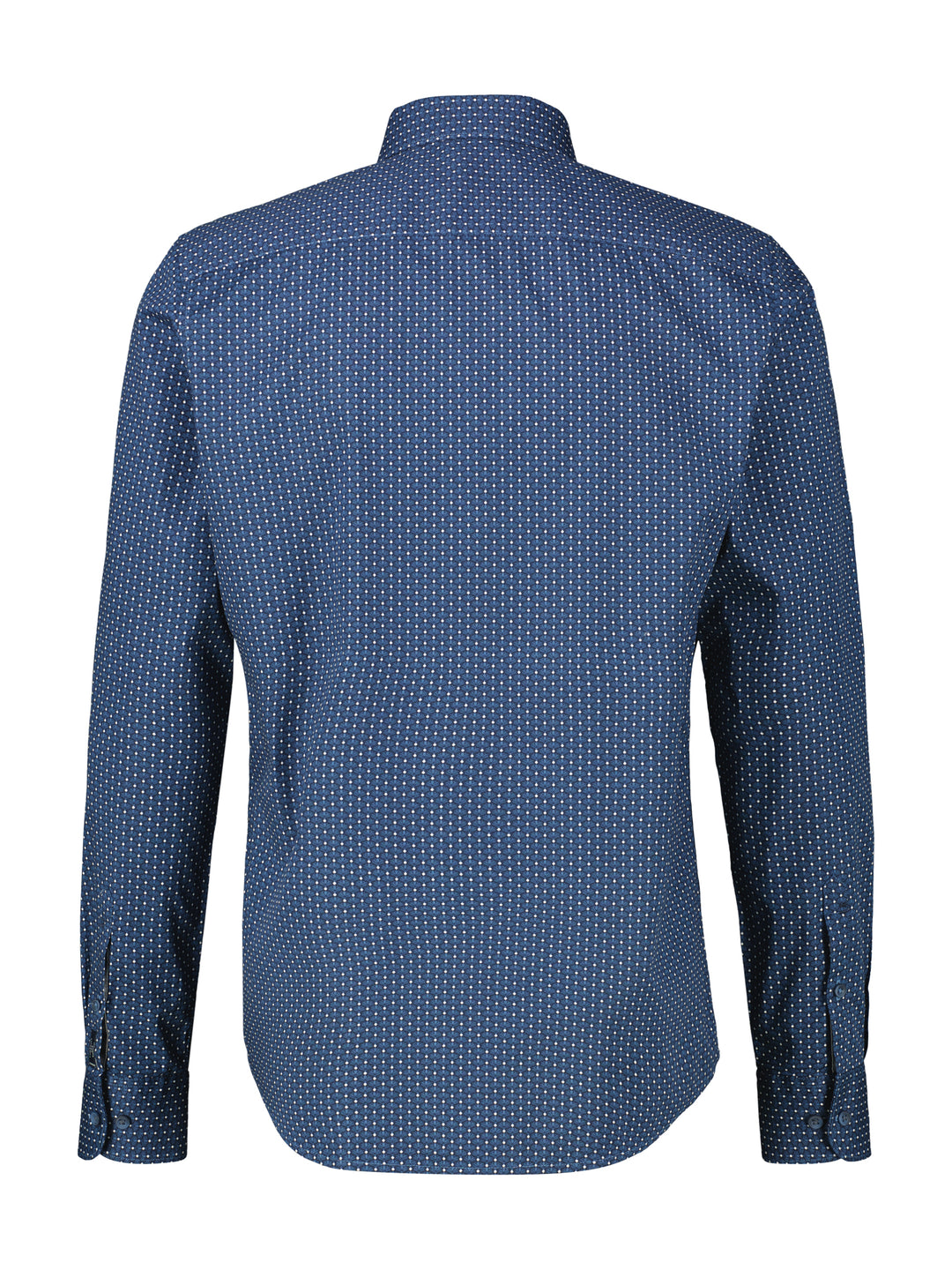 Lerros Casual Cotton Printed Shirt Storm Blue