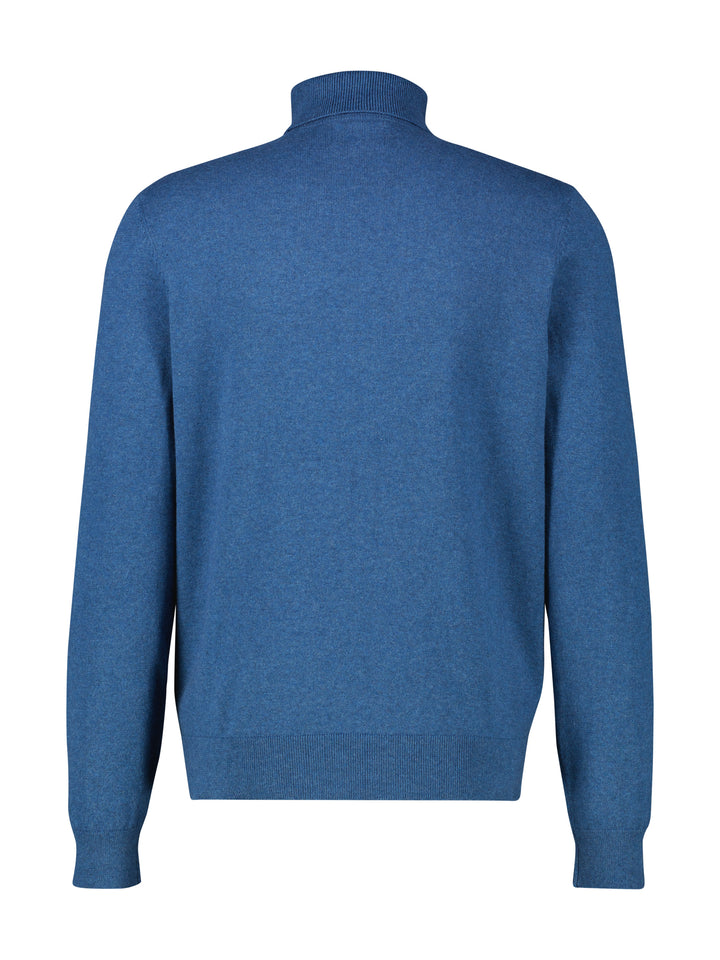 Lerros Cotton Rollneck Knit  Storm Blue Melange