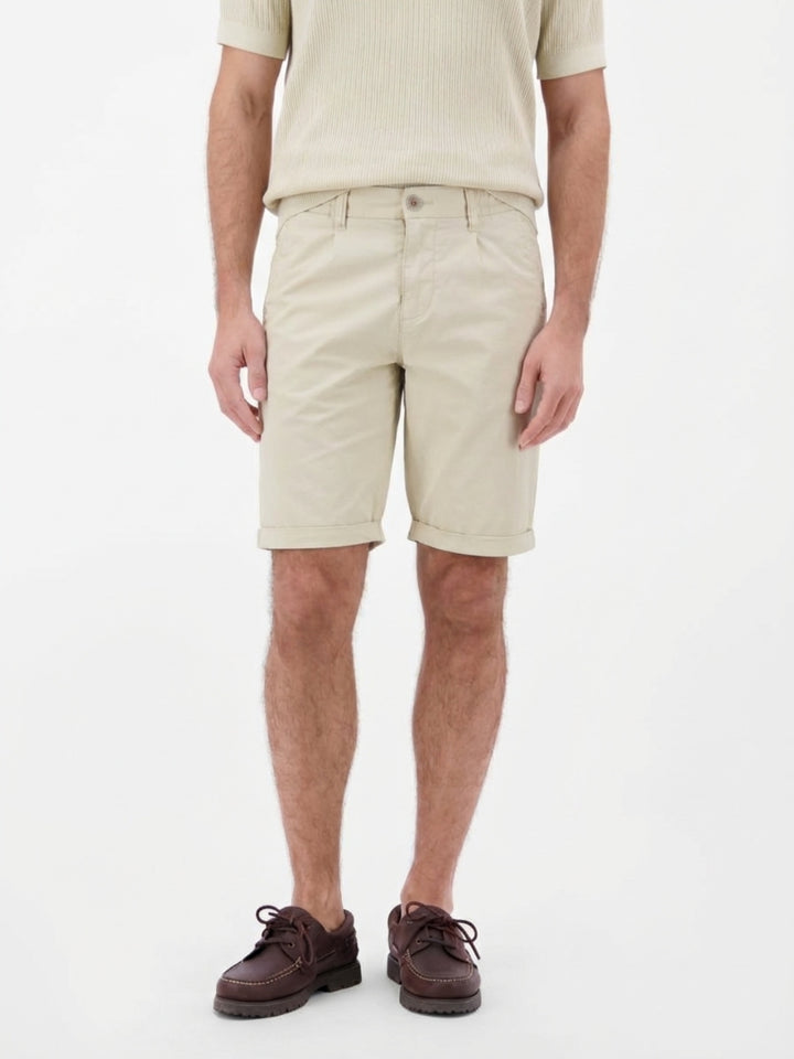 Lerros Cotton Chino Shorts Bone White