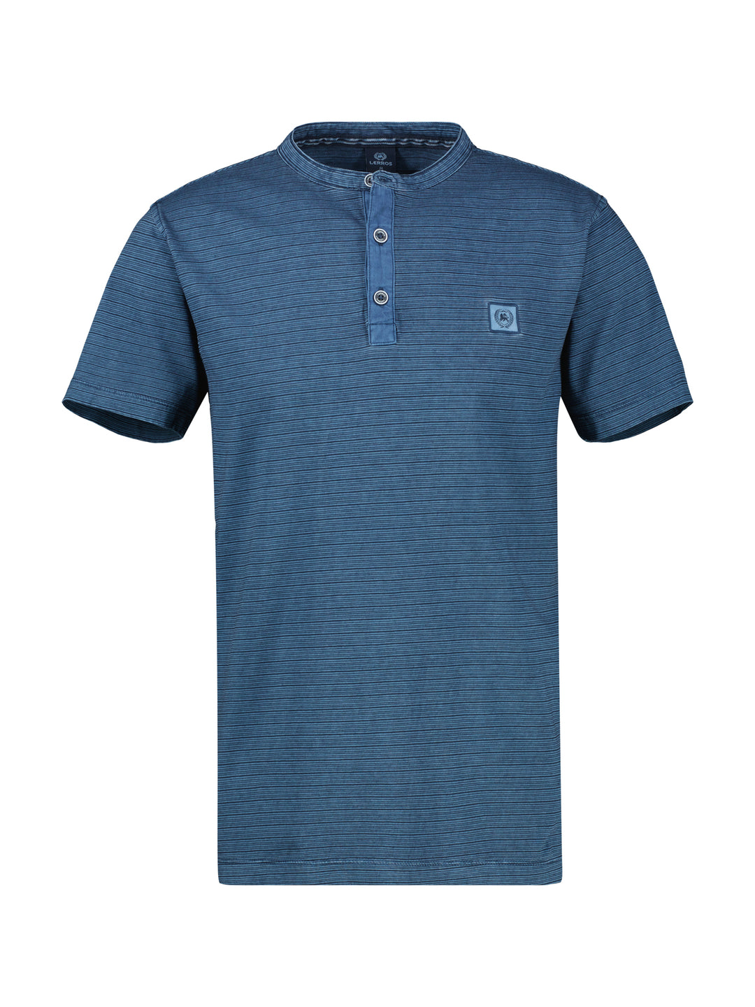 Lerros Cotton Button Tee Classic Navy
