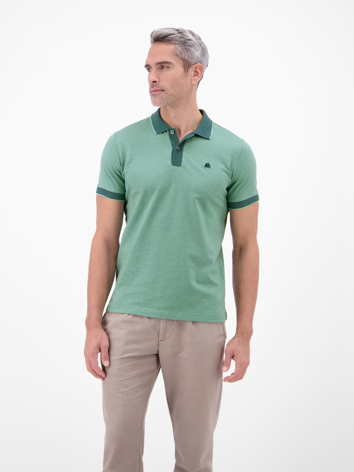 Lerros Cotton Polo Soft Teal