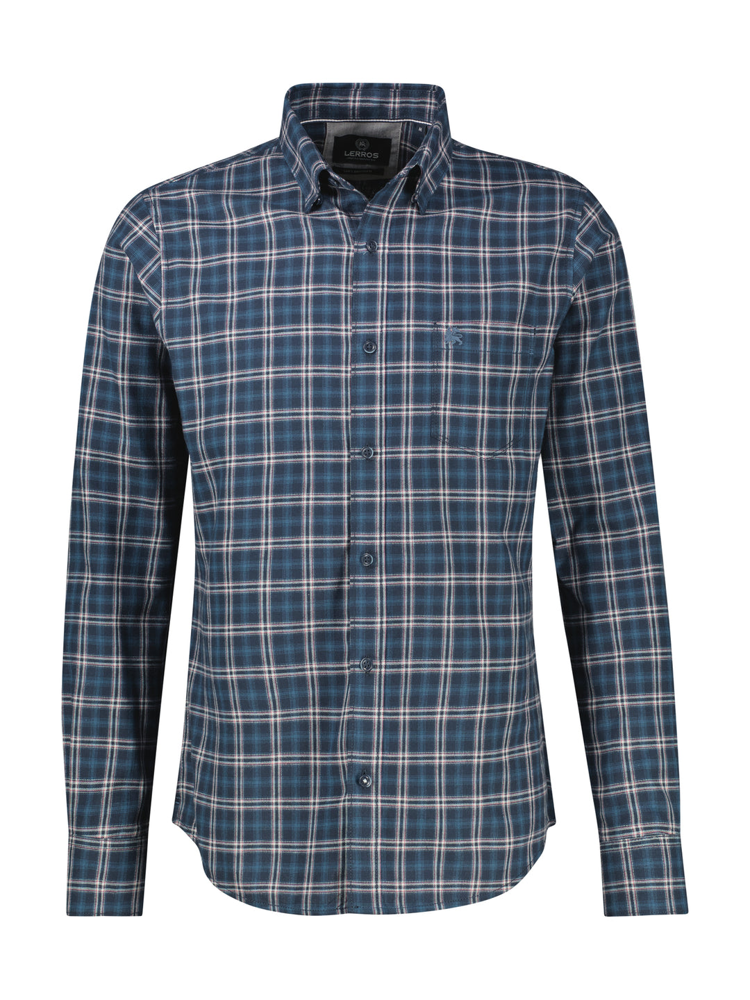 Lerros Casual Check Shirt Blue