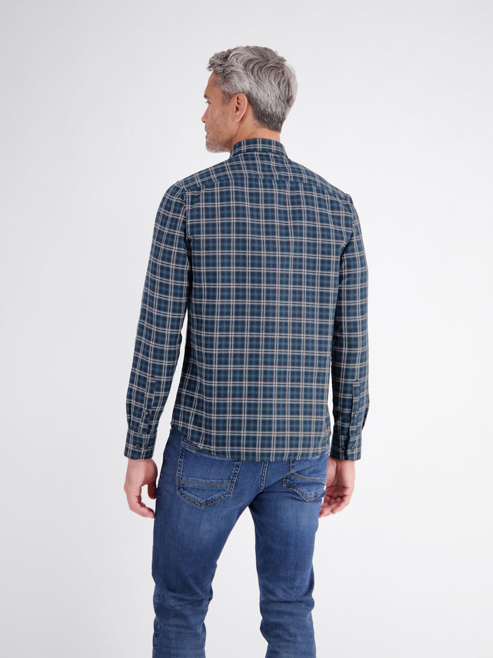 Lerros Casual Check Shirt Blue