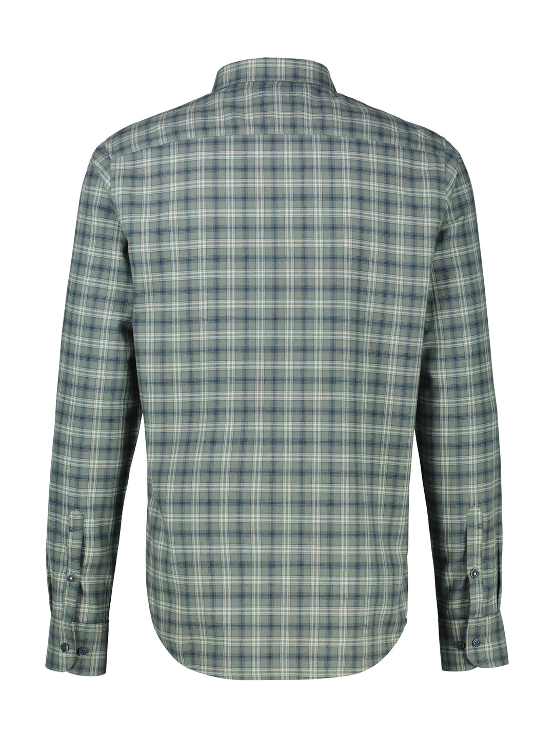 Lerros Casual Check Shirt Basil Green